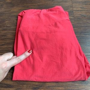 Lularoe onesize os leggings bright pink leggings